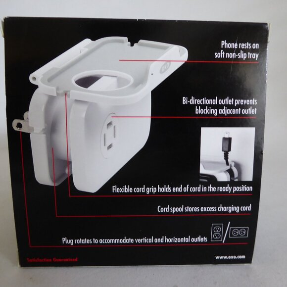 NEW OXO GOOD GRIPS WHITE PLUG-IN CELL PHONE CHARGING SHELF - Picture 6 of 8